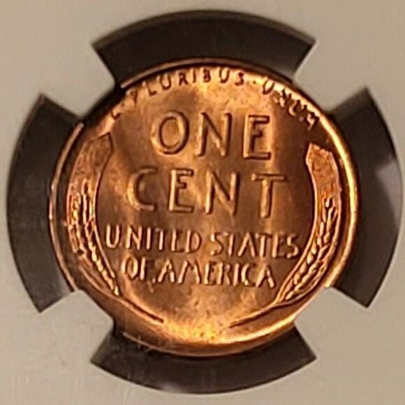 1950 D Lincoln Wheat Cent MS65 RED NGC - Picture 4 of 4
